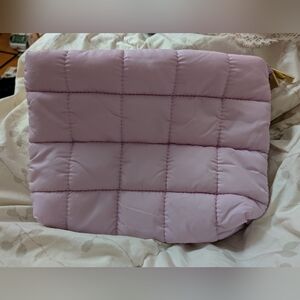 Tarte Lilac Quilted Cosmetic Bag